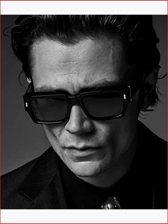 Square Frame Sunglasses Unisex Chunky Rectangle UV400 Protection main image 4
